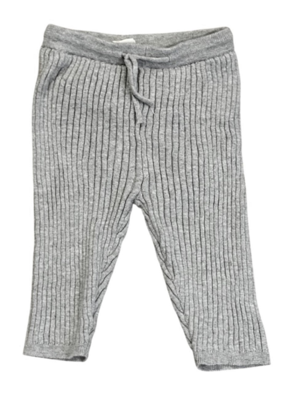 H&M gray ribbed knit baby pull-on pants